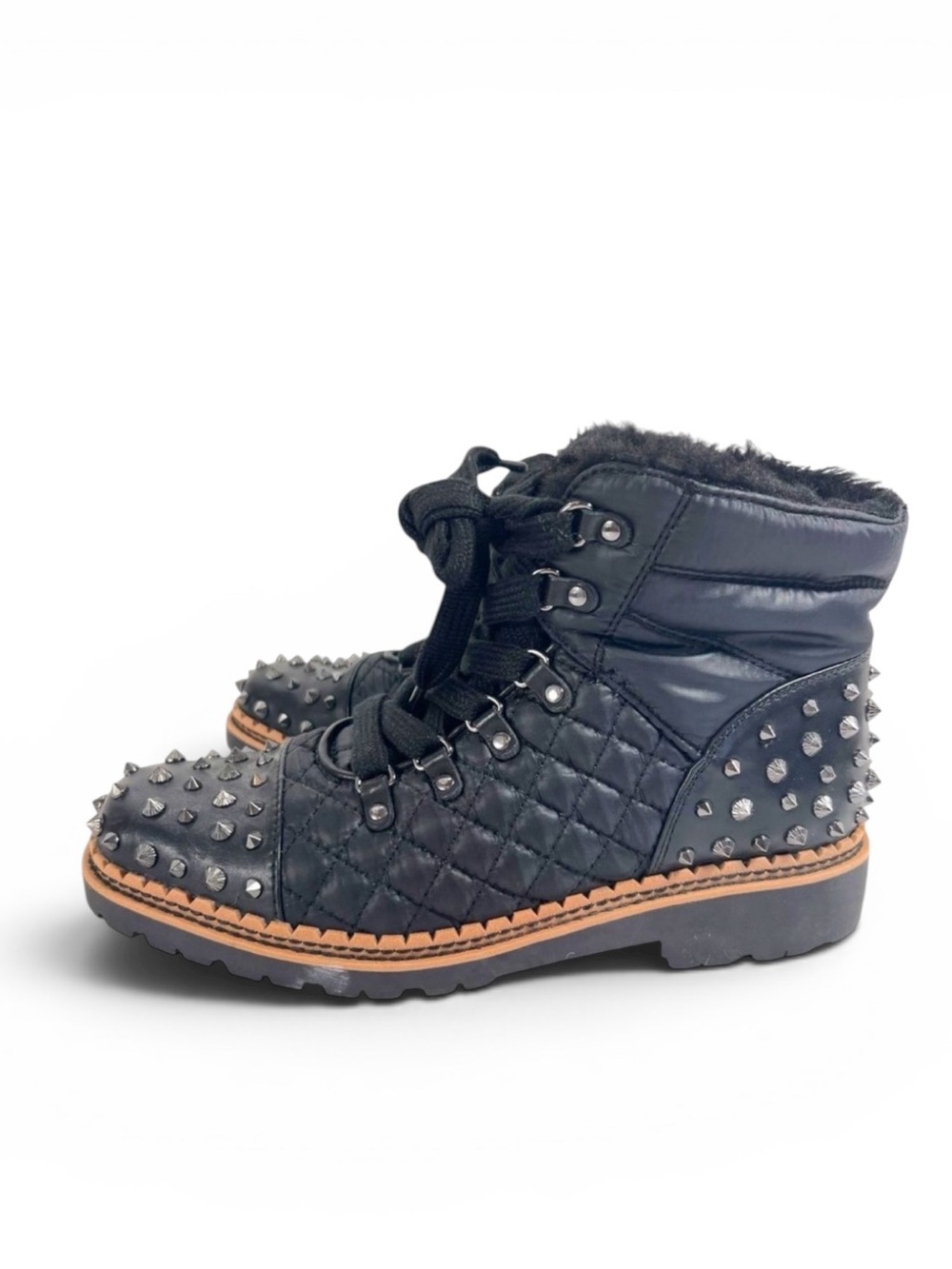 Sam Edelman Bren Leather Studded Combat Boots